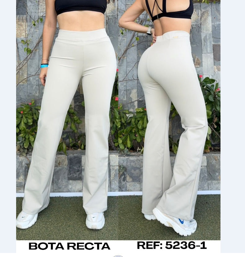 5236-1 KAKI PN DAMA BOTA RECTA STRECTH PREMIUM