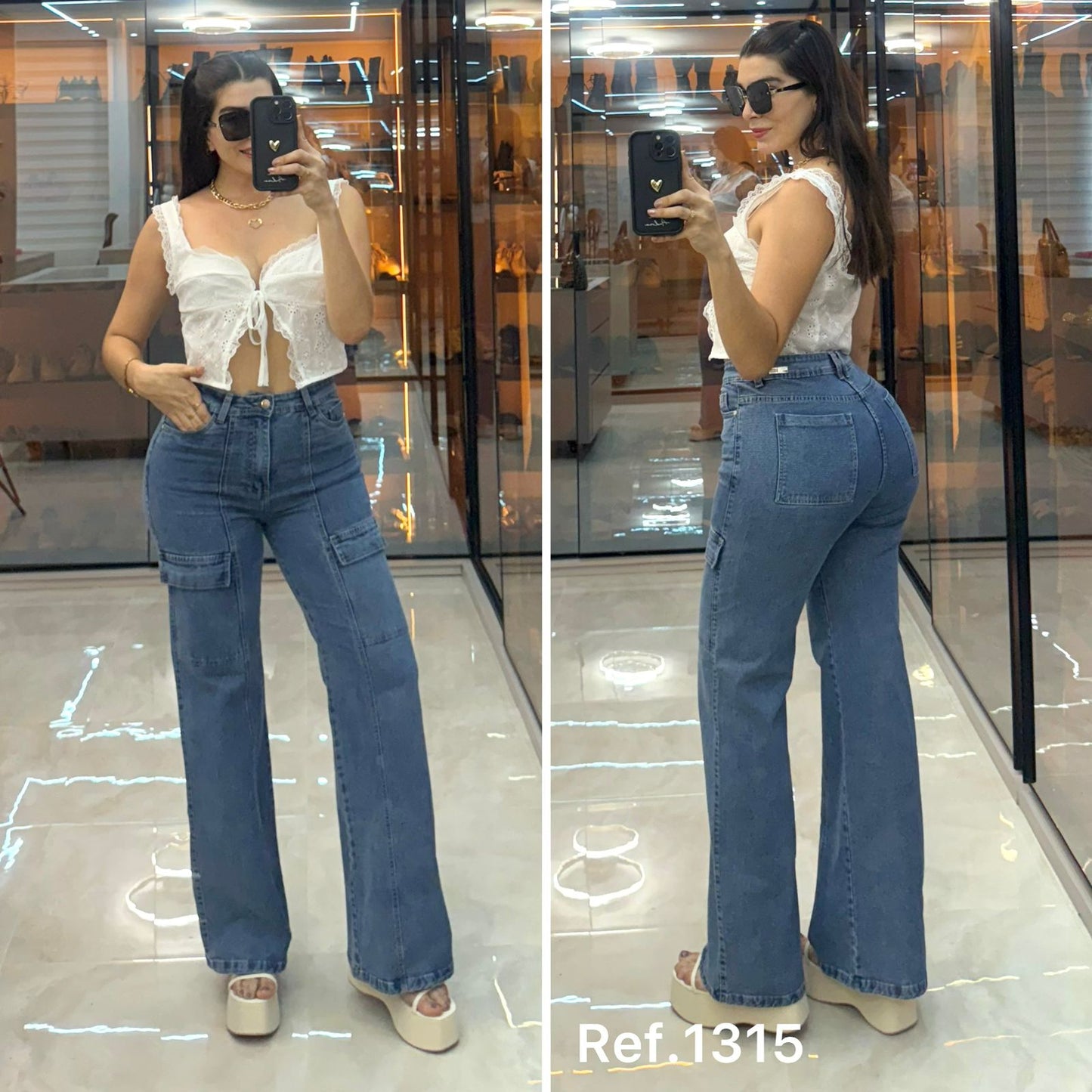 Ref. 1315 SENCILLO PN DAMA JEANS BOTA RECTA PREMIUM