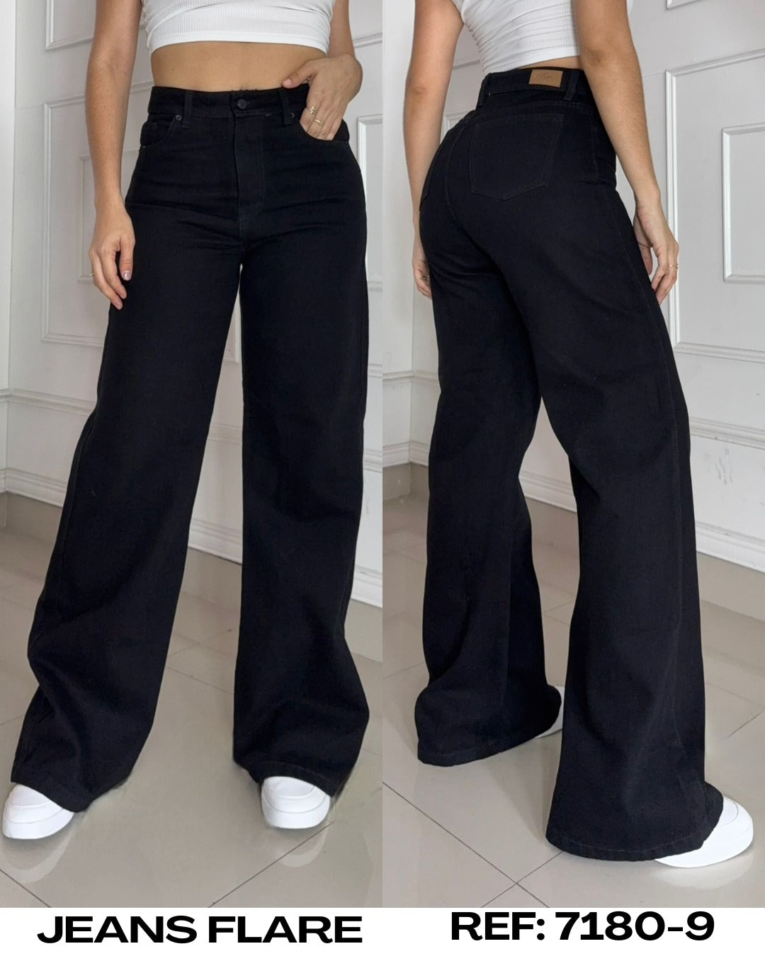 Ref. 7180-9 PN DAMA JEANS PREMIUM BOTA RECTA