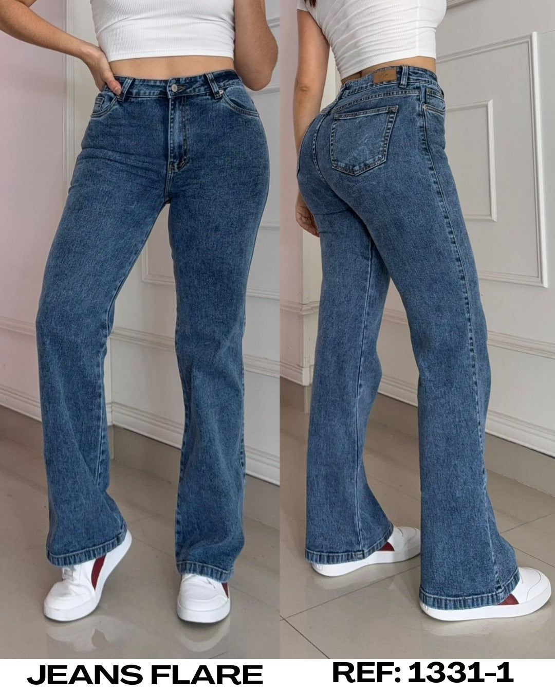 Ref. 1331-1 PN DAMA JEANS FLARE PREMIUM