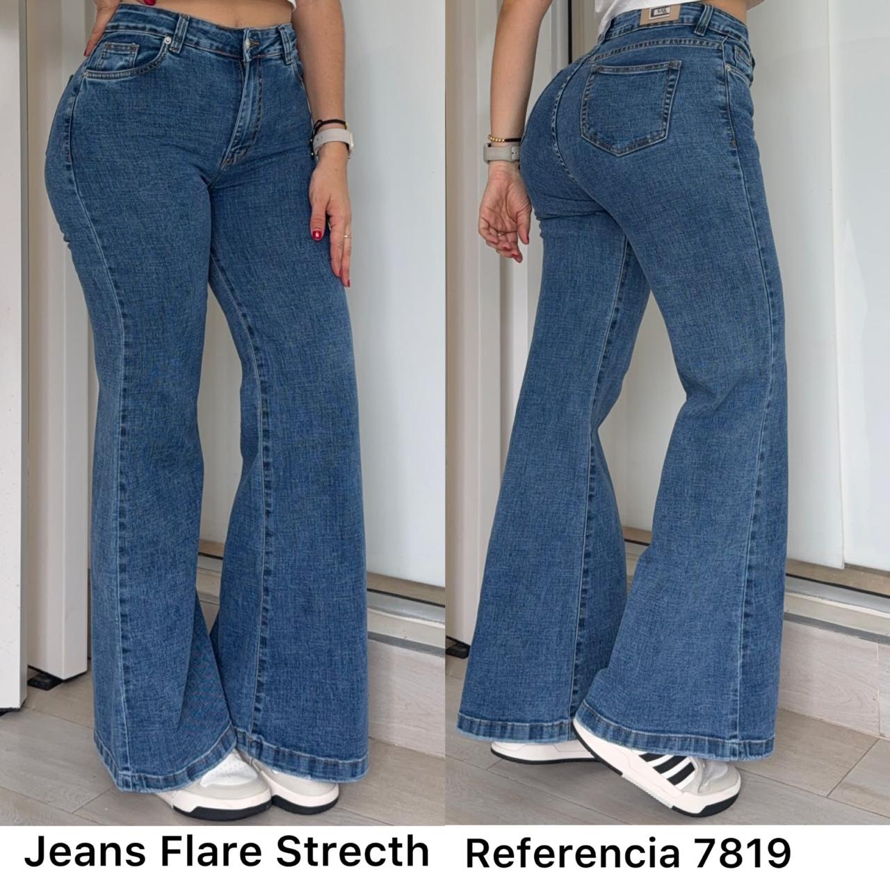 Ref. 7819 PN DAMA JEANS FLARE STRECTH PREMIUM