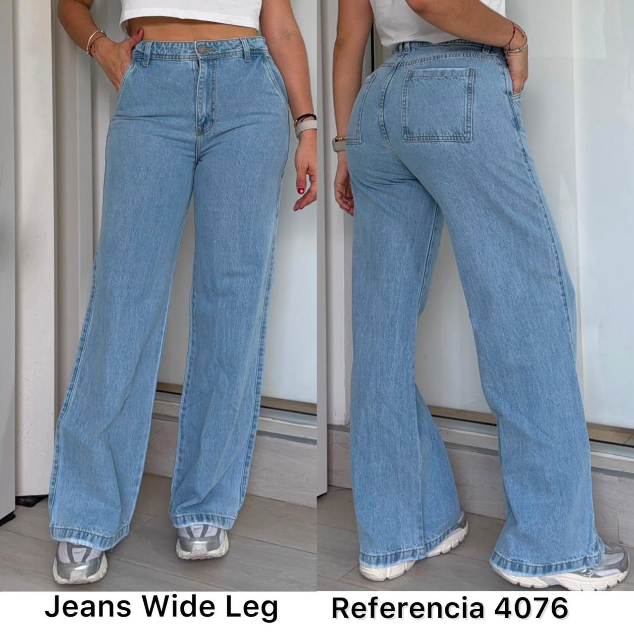 Ref. 4076 PN DAMA JEANS WIDE LEG