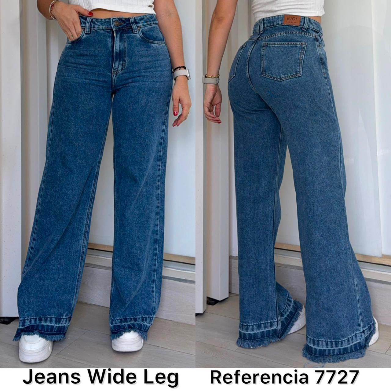 Ref. 7727 PN DAMA JEANS WIDE LEG