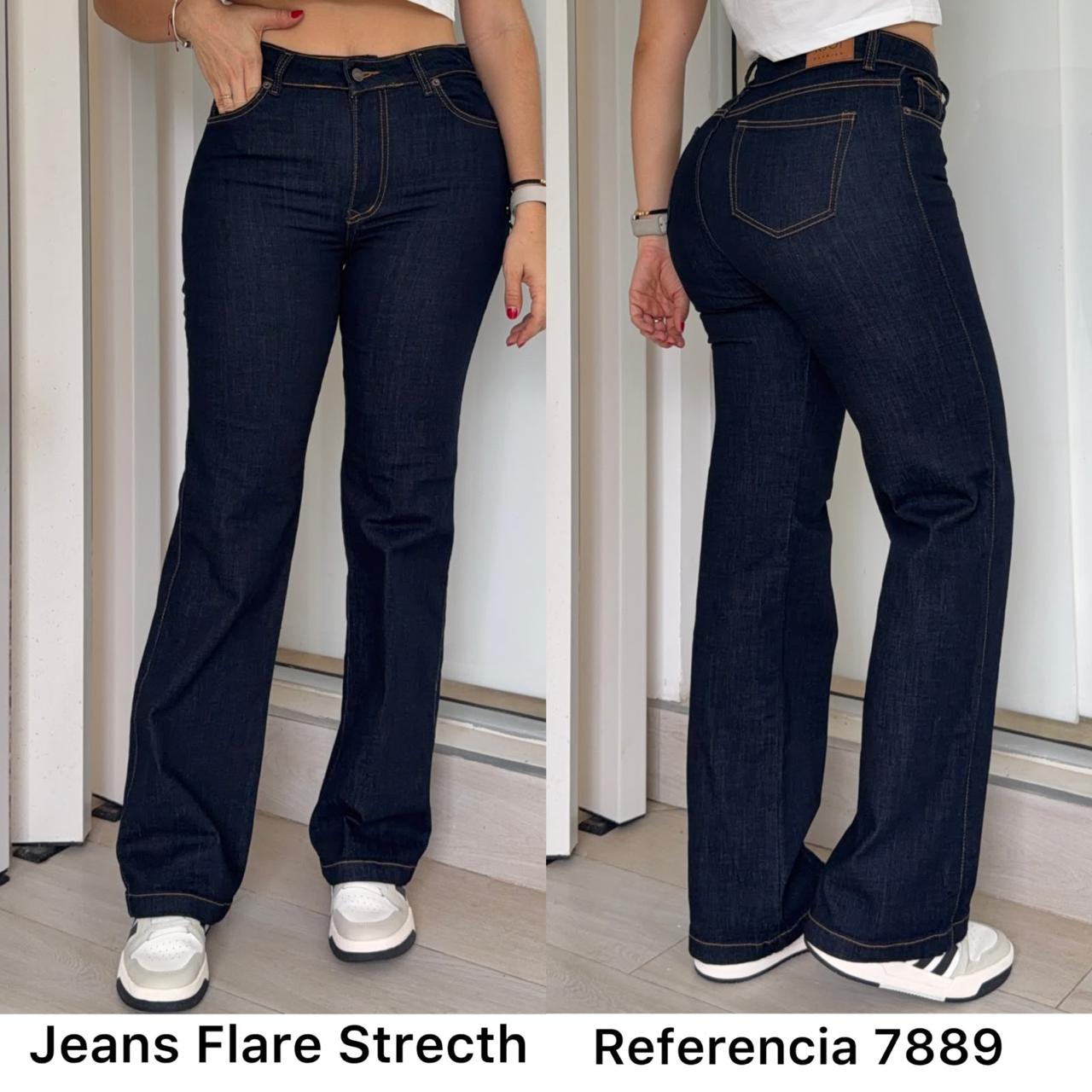 Ref. 7889 PN DAMA JEANS WIDE LEG
