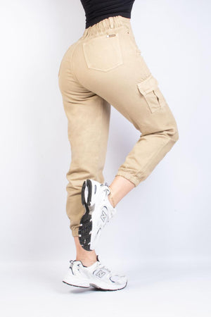 PD 136 JOGGER CARGO 1 BOT BEIGE