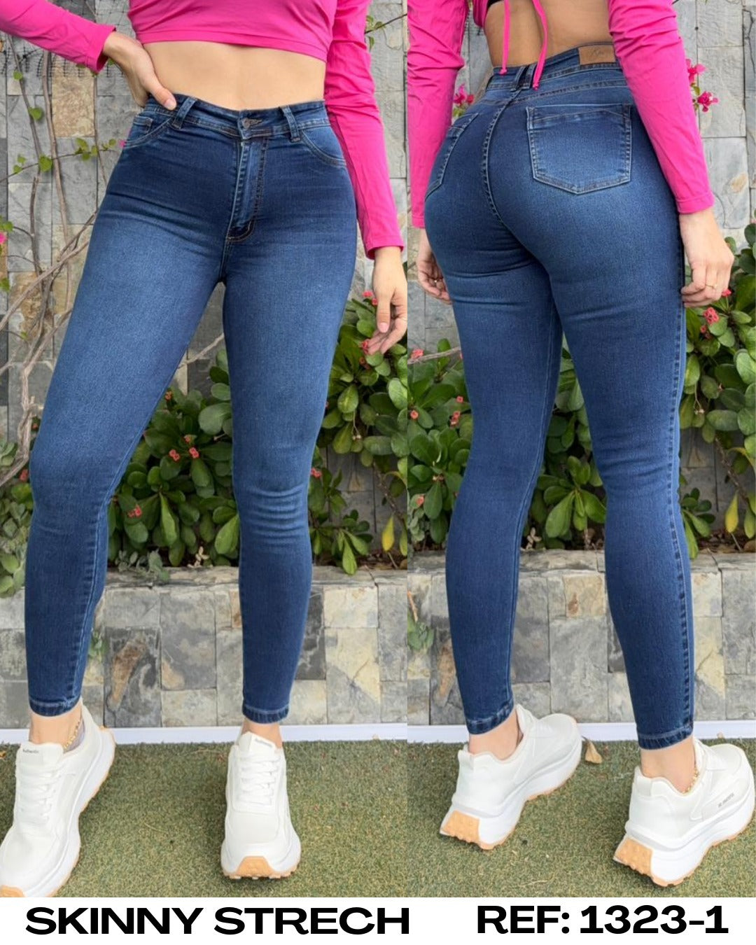 1323-1 PN DAMA SKINNY JEANS
