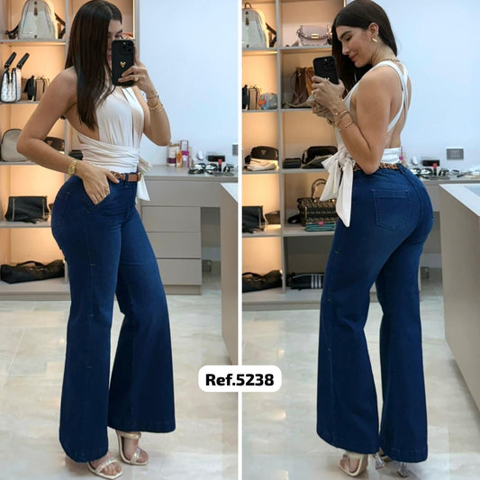 5238 PN DAMA JEANS PREMIUM BOTA RECTA FLARE