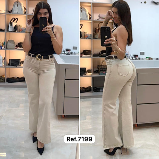 7199 PN DAMA JEANS PREMIUM BOTA RECTA FLARE