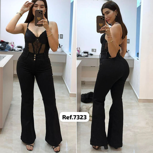 7323 PN DAMA JEANS PREMIUM BOTA RECTA FLARE