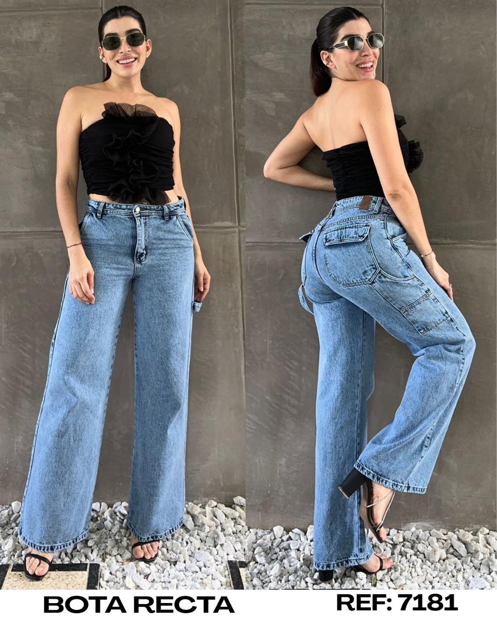 7181 PN DAMA JEANS PREMIUM BOTA RECTA