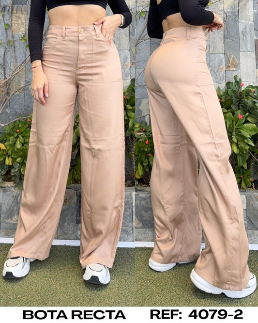 4079-2 KAKI PN DAMA BOTA RECTA PREMIUM