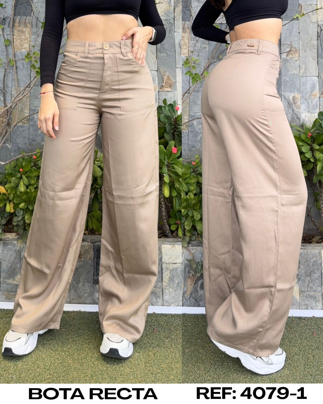 4079-1  KAKI PN DAMA BOTA RECTA PREMIUM