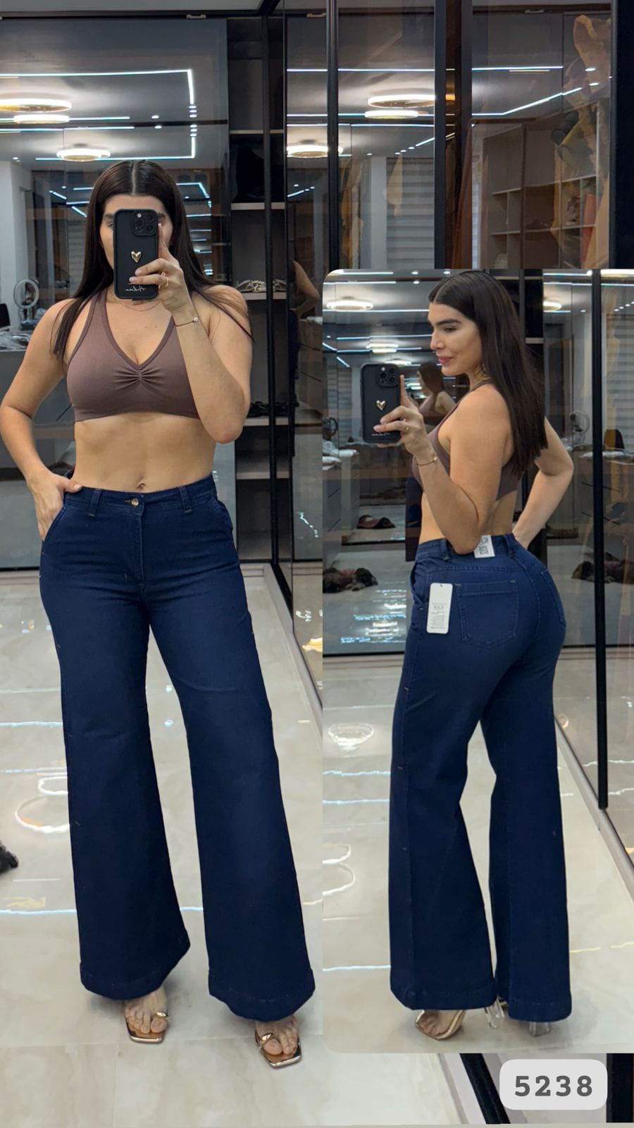 5238 PN DAMA JEANS BOTA RECTA PREMIUM