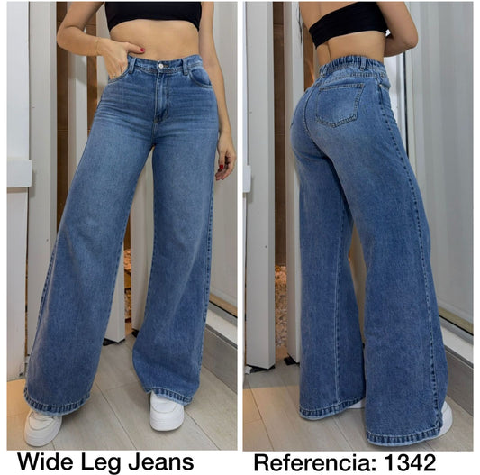 1342 PN DAMA JEANS PREMIUM BOTA RECTA PRETINA ENCAUCHADA