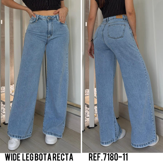 7180-11 PD JEANS WIDE LEG BOTA RECTA