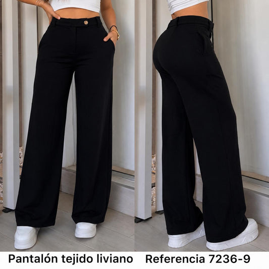Ref. 7236-9 PN DAMA NEGRO JEANS BOTA RECTA PREMIUM