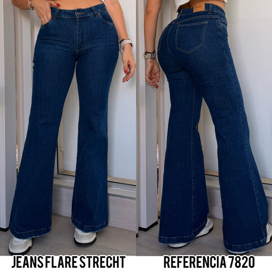 Ref. 7820 PN DAMA JEANS FLARE STRECTH PREMIUM