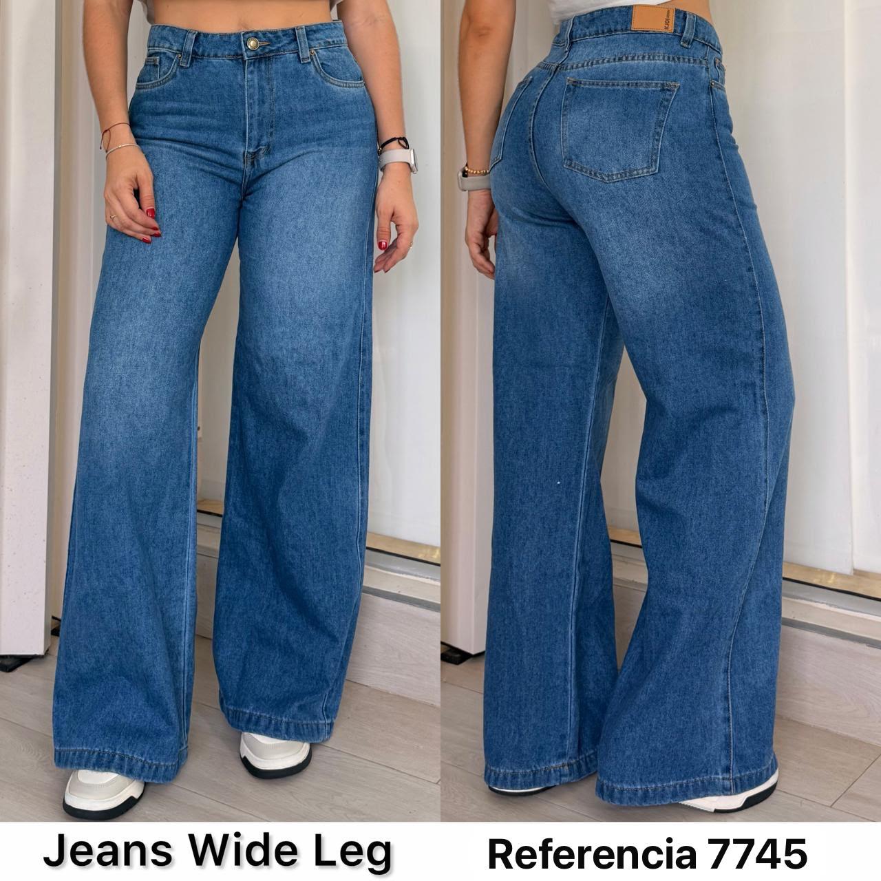Ref. 7745 PN DAMA JEANS WIDE LEG