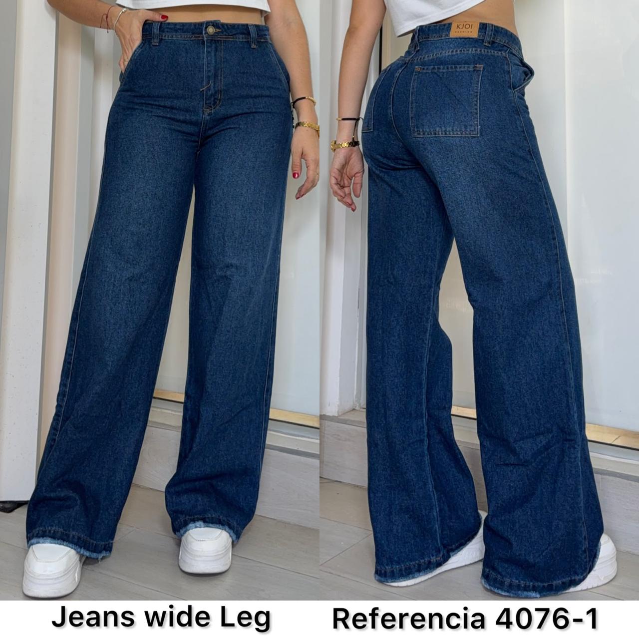 Ref. 4076-1 PN DAMA JEANS WIDE LEG