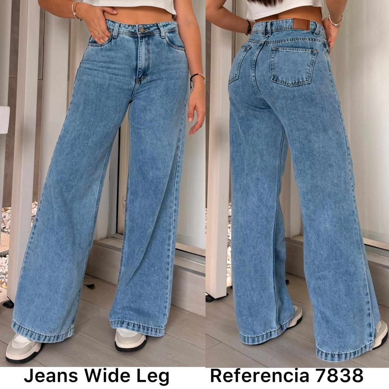 Ref. 7838 PN DAMA JEANS WIDE LEG