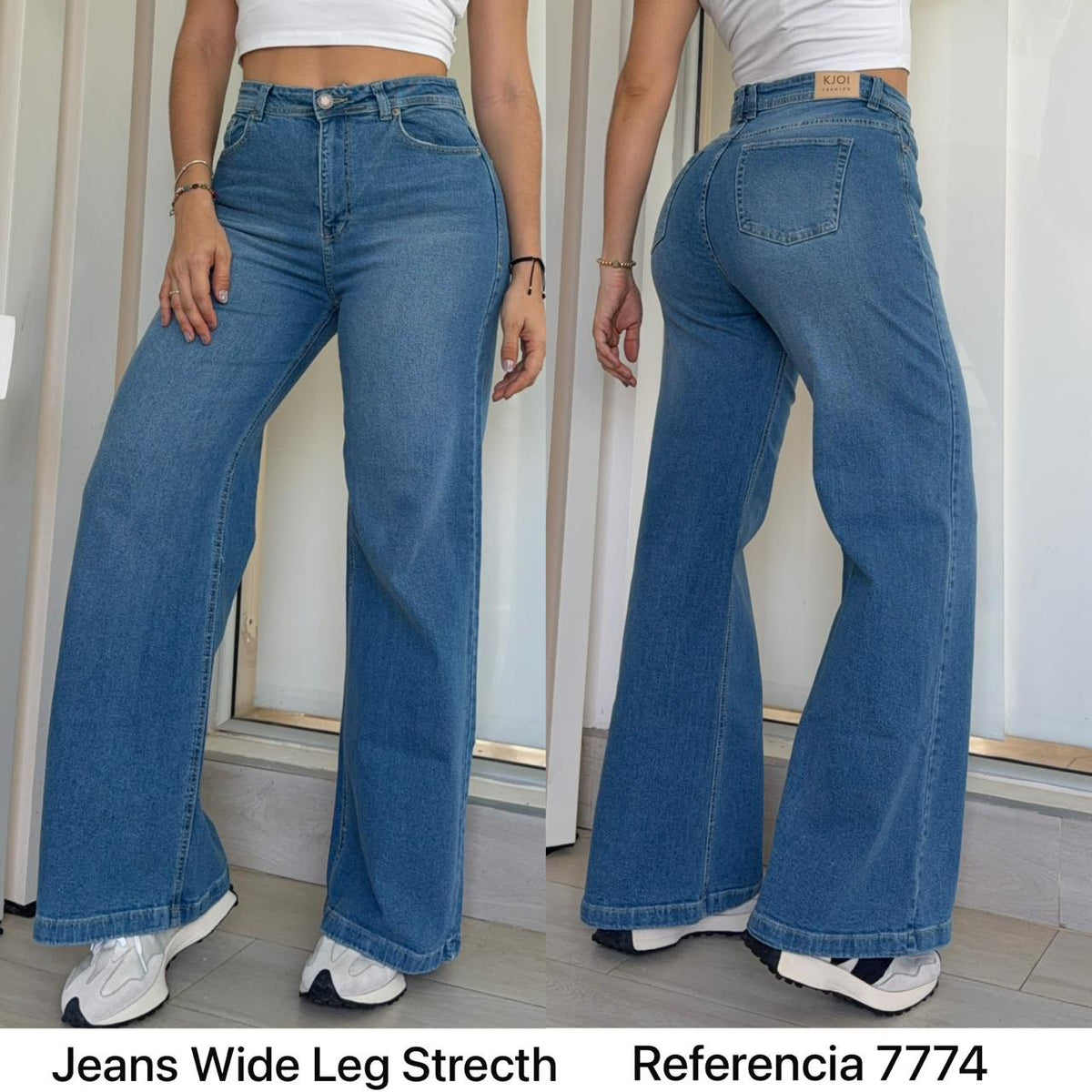 Ref. 7774 PN DAMA JEANS WIDE LEG 99/1 STRECTH